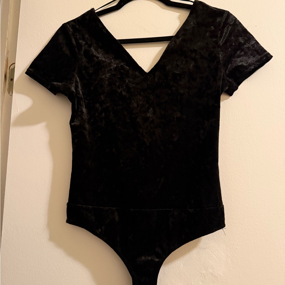 Lucky Brand Black Velvet Top